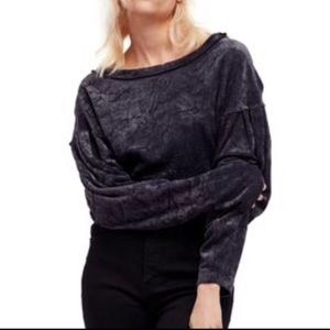 Free People Milan Crushed Velvet Top